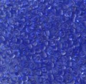 Rocailles Ultramarinblau transparent