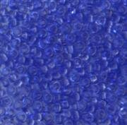 Rocailles Ultramarinblau transparent