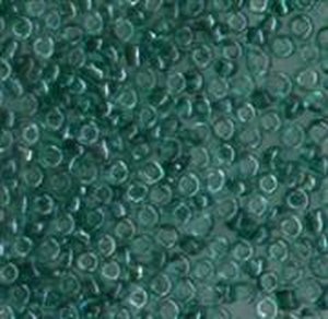 Rocailles Grün Lüsternd transparent