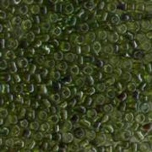 Rocailles Grün  transparent