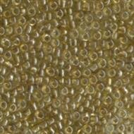 Rocailles Perlglanz Braunbeige Transparent