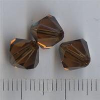 8mm Swarovski Smoked Topaz
