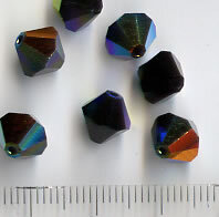 8mm Swarovski Jet AB