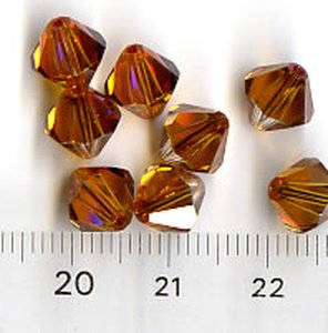 8mm Swarovski Crystal Copper