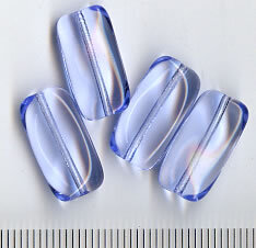 Glasperlen Blau