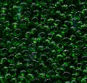 2,6mm Rocailles Grün Transparent 50120