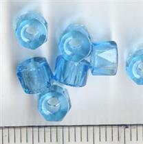 5mm Glasperlen Facettiert  Blau