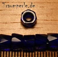 5mm Glasperlen Facettiert Blau
