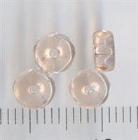 5mm Glasperlen Rondell Facettiert Rosa