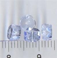 5mm Glasperlen Rondell Facetiert Hellblau