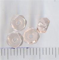 5mm Glasperlen Rondell Facetiert Hellrosa