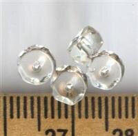 5mm Glasperlen Rondell Facetiert Hellgelb