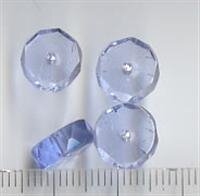 10mm Glasperlen Rondell Facetiert. Hellblau