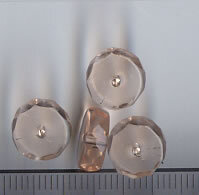 10mm Glasperlen Rondell Facetiert Hellrosa