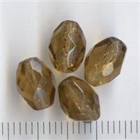 Facettiert Oval Hellbraun