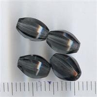 Facettiert Oval Blauschwarz