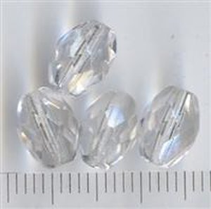 Facettiert Oval Crystal