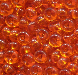 5mm Rocailles Orange Transparent 90000