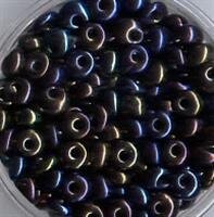 4mm Rocailles Tropfen Rainbow Metallic