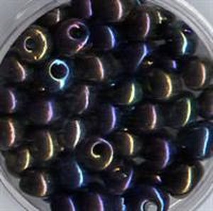 6mm Rocailles Tropfen Rainbow Metallic