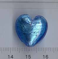 Muranoglas Herz Türkis