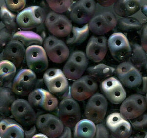 SuperDuo-Beads AMETHYST VITRAIL MATT 20060/28171