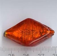 Muranoglas Raute Rot