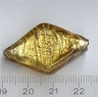 Muranoglas Raute Gold