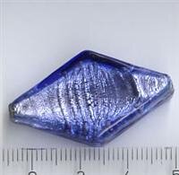Muranoglas Raute Blau