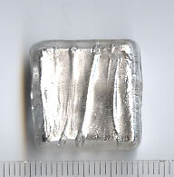 Muranoglas Quadrat Klar