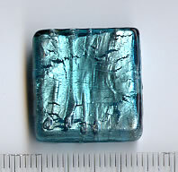 Muranoglas Quadrat Blaugrün