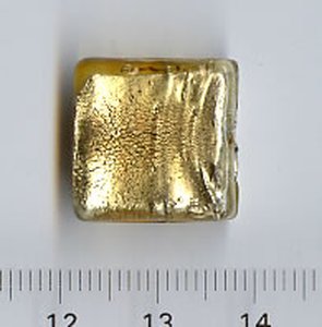 Muranoglas Quadrat Gold