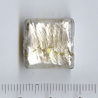 Muranoglas Quadrat Klar