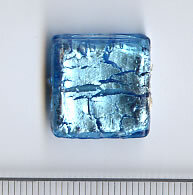 Muranoglas Quadrat Türkis
