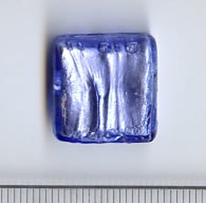 Muranoglas Quadrat Blau