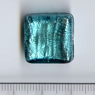 Muranoglas Quadrat Blaugrün