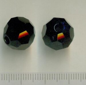 14mm Swarovski Jet (Schwarz)