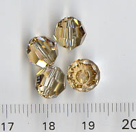 8mm Swarovski Golden Shadow