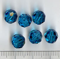 8mm Swarovski Blue Zircon