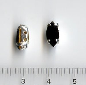 Jet ( Schwarz) Crystalglas