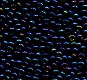 2,6mm Rocailles Dunkelblau-Rainbow