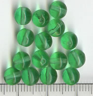 Glasperlen Grün