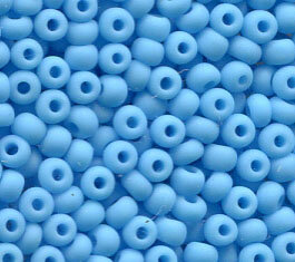 2,6mm Rocailles Opak Hellblau Matt 63020