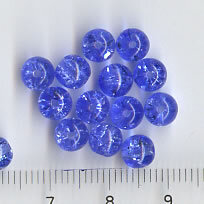 Glasperlen Blau