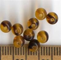 ca. 4,5mm Glasperlen Braun-Schwarz