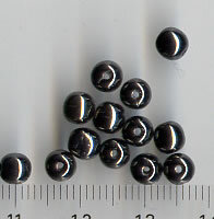 Glasperlen Hematite