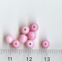 5mm Glasperlen Rosa Meliert