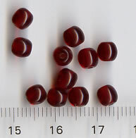 5mm Glasperlen Dunkelrot