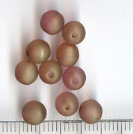 6mm Glasperlen Rose-Violet Matt