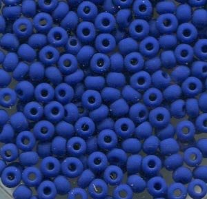 2,6mm Rocailles Opak Jeansblau Matt